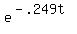 e%5E%28-.249t%29