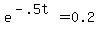 e%5E%28-.5t%29+=+0.2