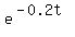 e%5E%28-0.2t%29