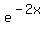 e%5E%28-2x%29