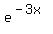 e%5E%28-3x%29
