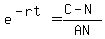 e%5E%28-rt%29=%28C-N%29%2FAN