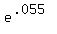 e%5E%28.055%29