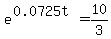 e%5E%280.0725t%29+=+10%2F3