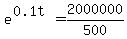 e%5E%280.1t%29=2000000%2F500