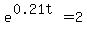 e%5E%280.21t%29=2