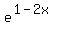 e%5E%281-2x%29