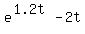 e%5E%281.2t%29+-+2t