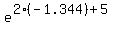 e%5E%282%28-1.344%29%2B5%29