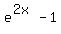 e%5E%282x%29-1