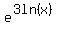 e%5E%283ln%28x%29%29