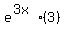 e%5E%283x%29%2A%283%29