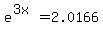 e%5E%283x%29=2.0166%29