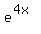 e%5E%284x%29%29