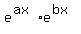 e%5E%28ax%29%2Ae%5E%28bx%29+