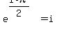 e%5E%28i%2Api%2F2%29+=+i
