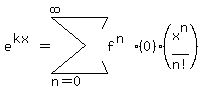 e%5E%28kx%29=sum%28f%5E%28n%29%280%29%28x%5En%2Fn%21%29%2Cn=0%2Cinfinity%29