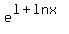 e%5E%28l+%2B+lnx%29
