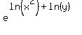 e%5E%28ln%28x%5E2%29%2Bln%28y%29%29
