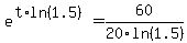 e%5E%28t%2Aln%281.5%29%29=60%2F20%2Fln%281.5%29