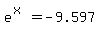 e%5E%28x%29+=+-9.597