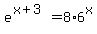 e%5E%28x%2B3%29+=+8%2A6%5Ex