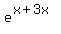 e%5E%28x%2B3x%29
