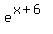 e%5E%28x%2B6%29
