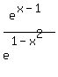 e%5E%28x-1%29%2Fe%5E%281-x%5E2%29%0D%0A