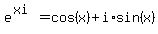 e%5E%28xi%29=cos%28x%29%2Bi%2Asin%28x%29