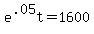e%5E.05t+=+1600