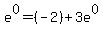 e%5E0=%28-2%29%2B3e%5E0