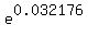 e%5E0.032176