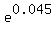 e%5E0.045