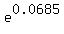e%5E0.0685