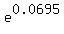 e%5E0.0695