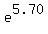 e%5E5.70