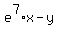 e%5E7%2Ax-y