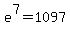 e%5E7+=+1097