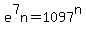 e%5E7n+=+1097%5En