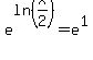e%5Eln%28x%2F2%29+=+e%5E1