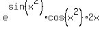 e%5Esin%28x%5E2%29%2Acos%28x%5E2%29%2A2x