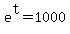 e%5Et+=+1000