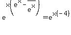 e%5Ex%28e%5Ex+-+1%2Fe%5Ex%29+=+e%5Ex%28-4%29