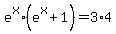 e%5Ex%2A%28e%5Ex%2B1%29+=3%2A4
