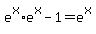 e%5Ex%2Ae%5Ex+-+1+=+e%5Ex