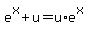 e%5Ex%2Bu=u%2Ae%5Ex