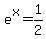 e%5Ex=1%2F2+