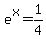 e%5Ex=1%2F4