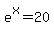 e%5Ex=20